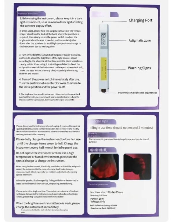 Infrared Vein Detector Pakistan ┃Nursing Vein Finder for both kids <1 , adults ┃say goodbye to needle anxiety - Image 4