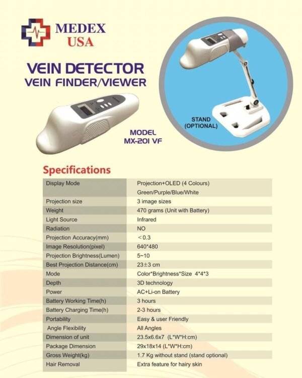 Vein Finder MX 201 VF Buy in Pakistan, Say no to vein anxiety - Image 4