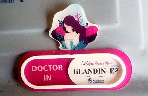 Doctor sign in & out signboard