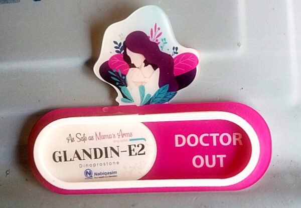 Doctor room sign in & out signboard
