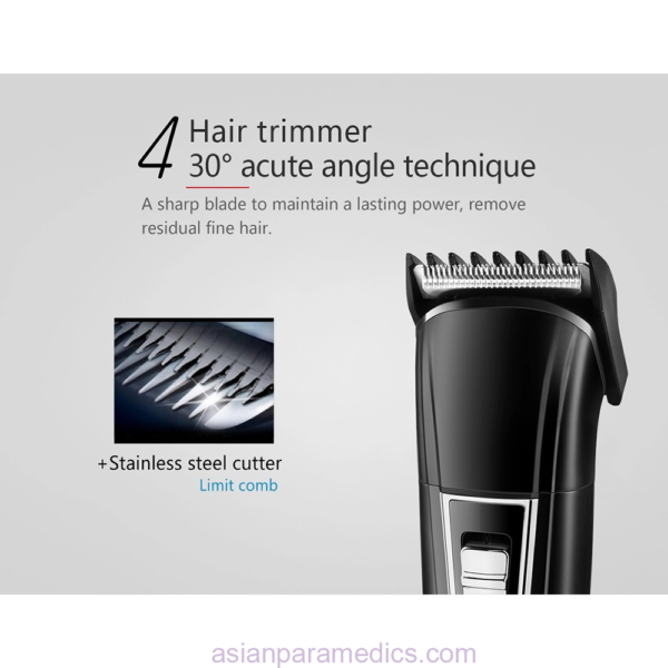 Kemei 3 in 1 Professional Hair Trimmer (Model KM-6558) - Image 4